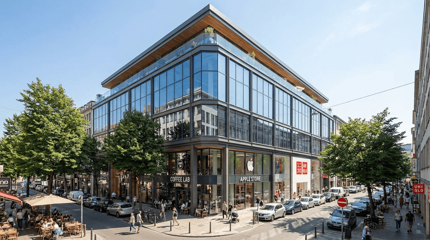 Insertion 3D pour les batiments commerciaux et tertiaires