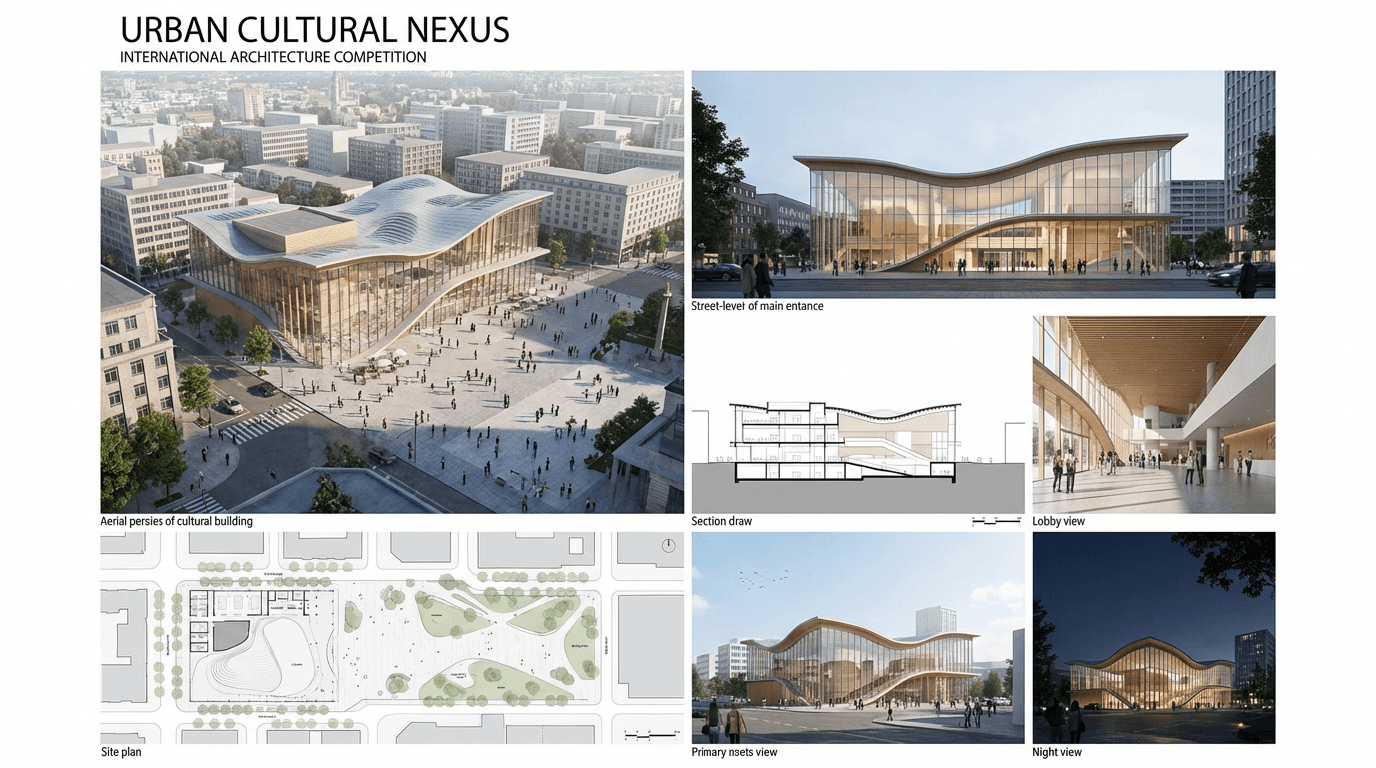 Insertion 3D pour les concours d'architecture
