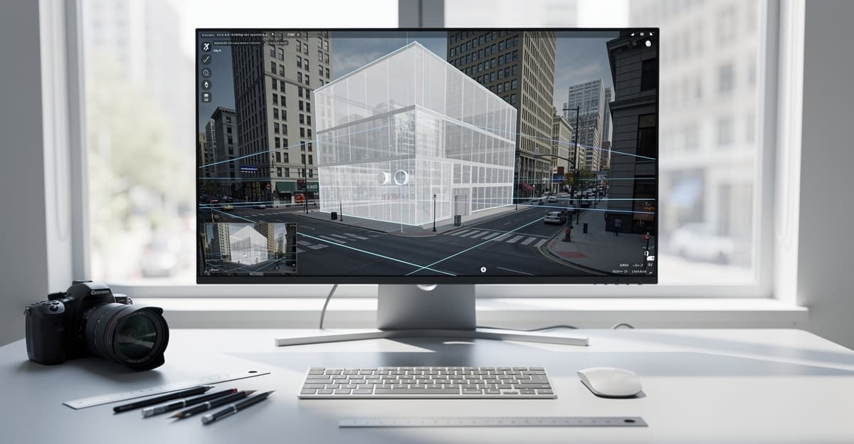 Calibration perspective en insertion 3D : méthode, focale et cohérence d’échelle
